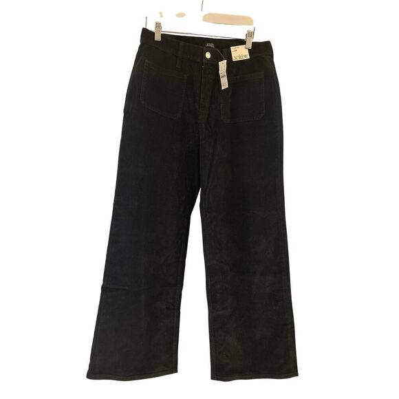 J. Crew Sailor slim-wide pant in stretch corduroy black size 29 - Picture 3 of 5